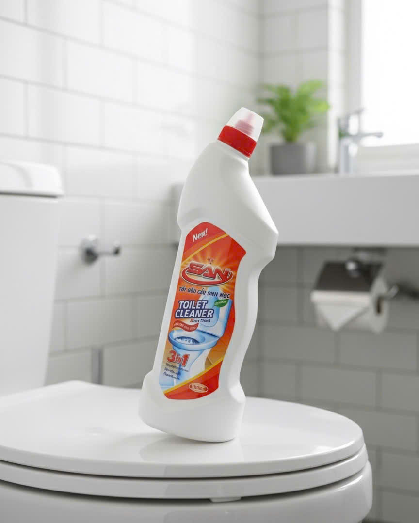 Nước Tẩy Bồn Cầu Sinh Học SAN Hương Bạc Hà – Sạch Bóng, Khử Mùi, Thơm Mát Như Spa